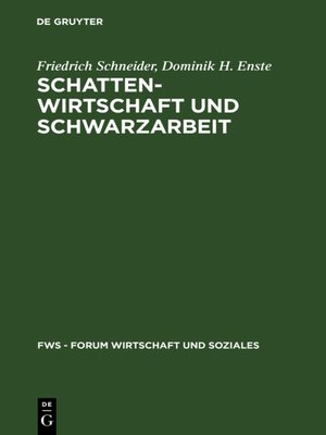 cover image of Schattenwirtschaft und Schwarzarbeit